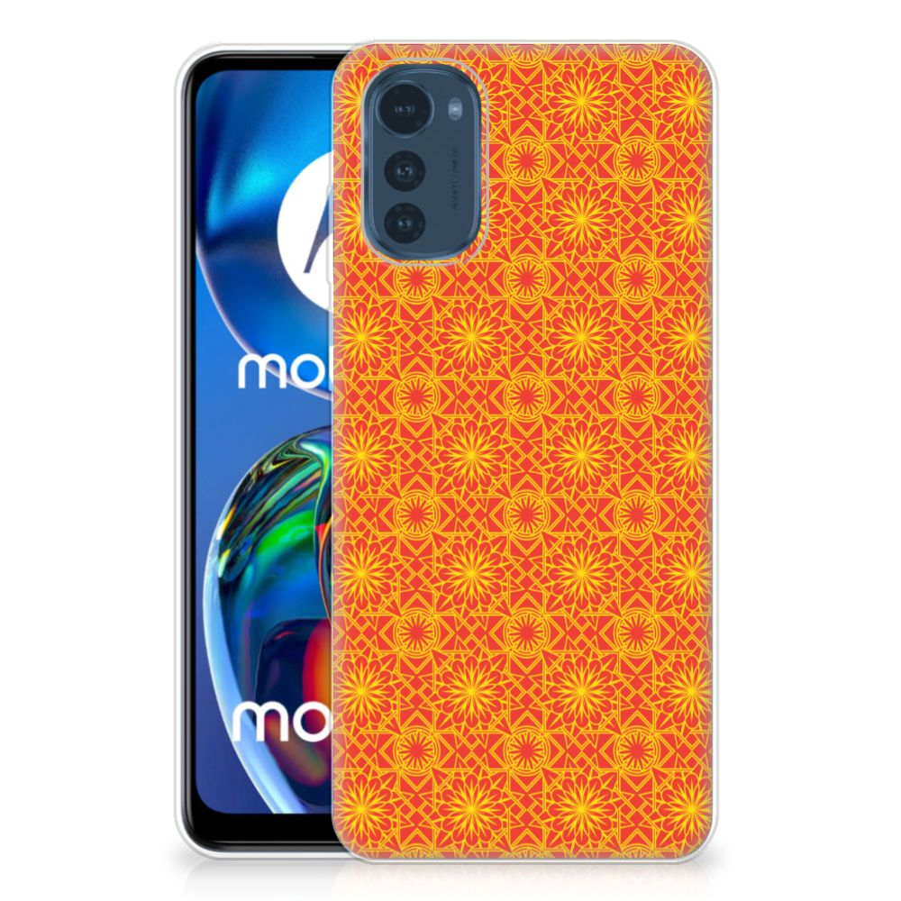 Motorola Moto E32/E32s TPU bumper Batik Oranje