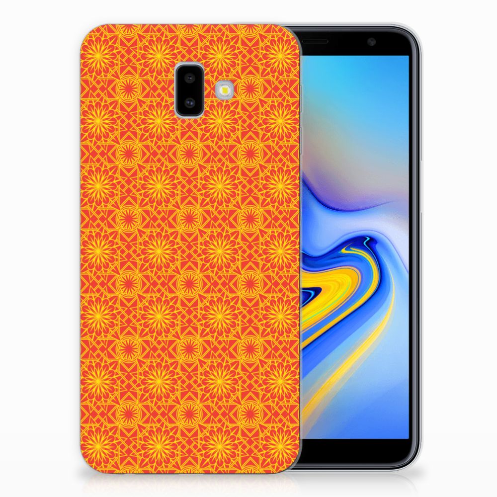 Samsung Galaxy J6 Plus (2018) TPU bumper Batik Oranje