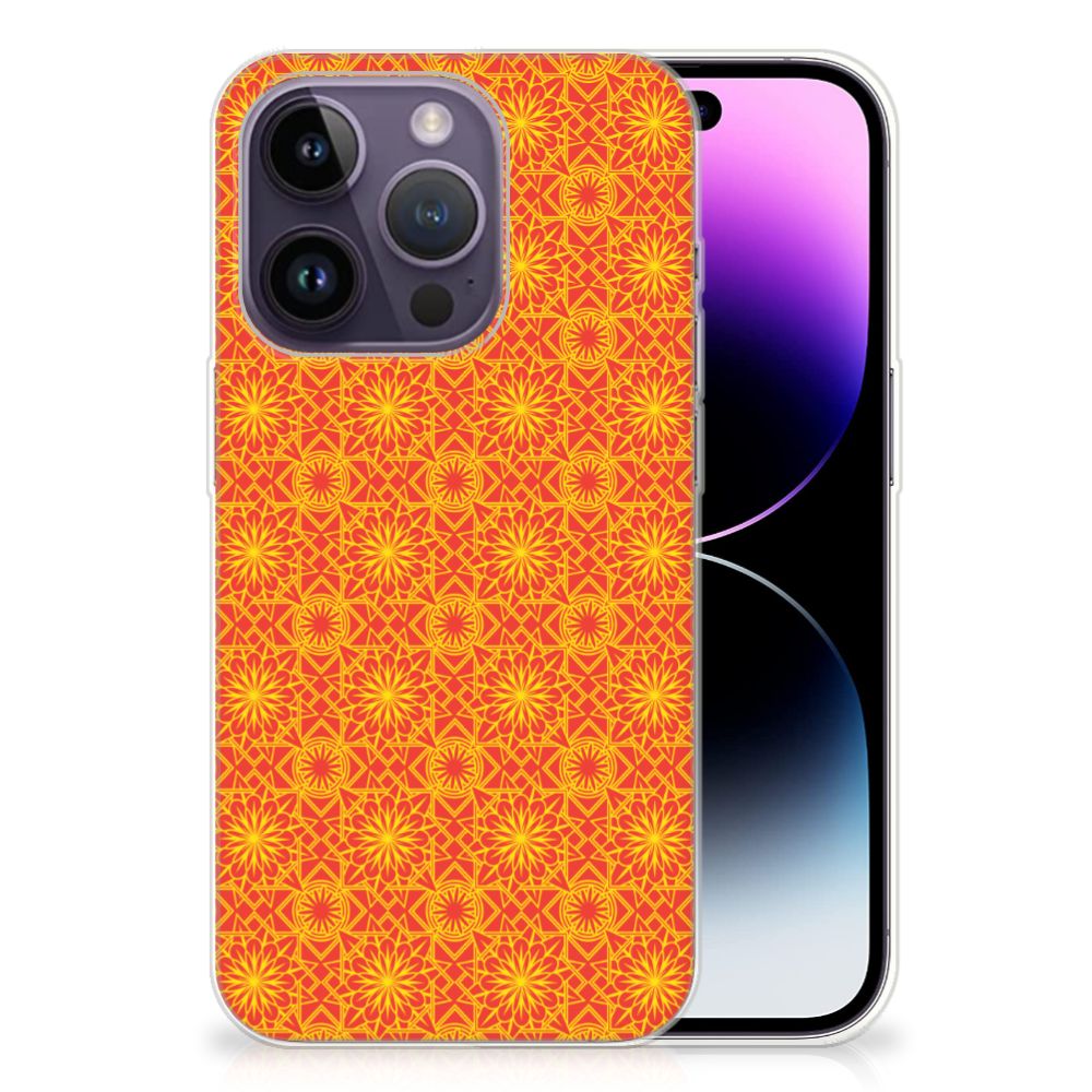 Apple iPhone 14 Pro TPU bumper Batik Oranje