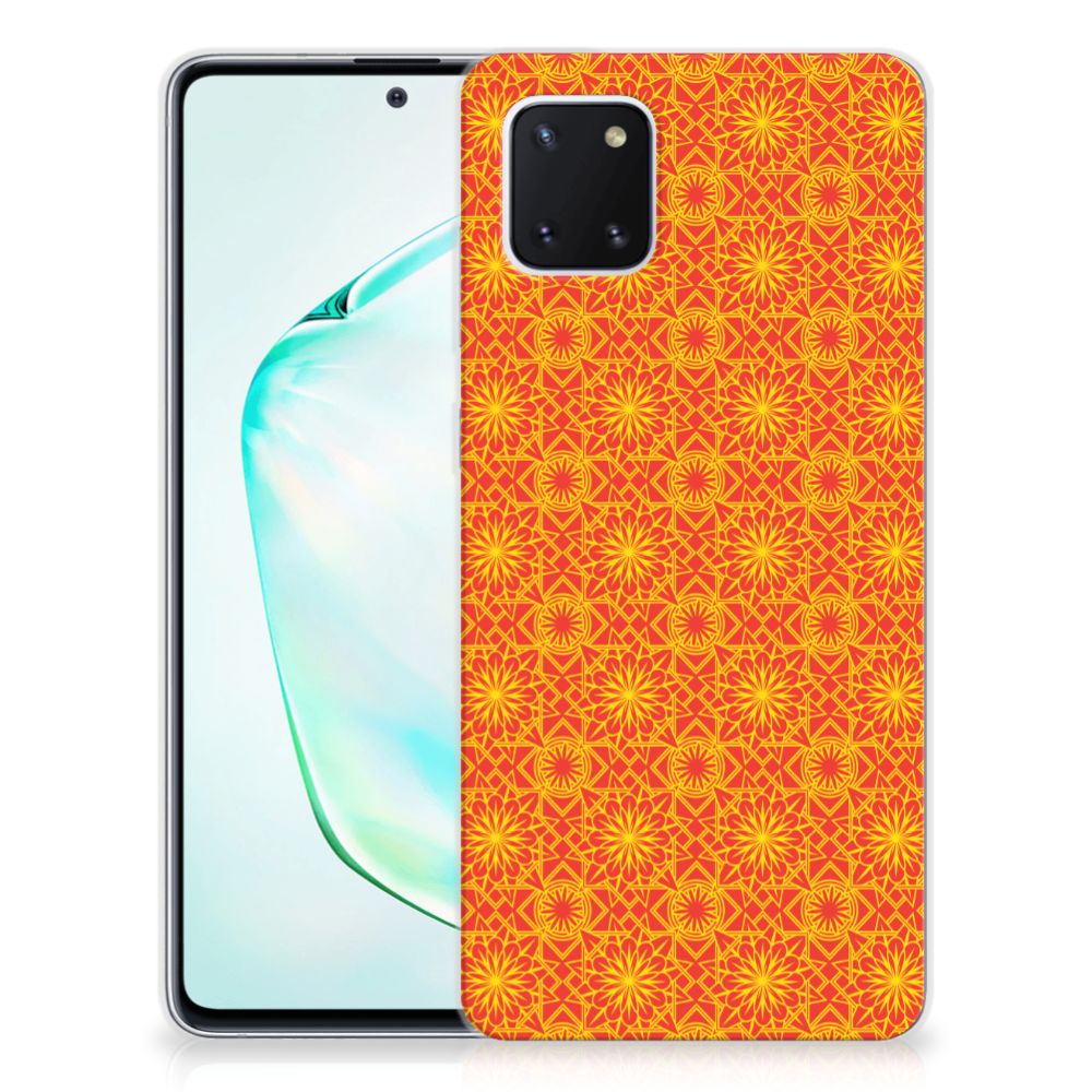 Samsung Galaxy Note 10 Lite TPU bumper Batik Oranje