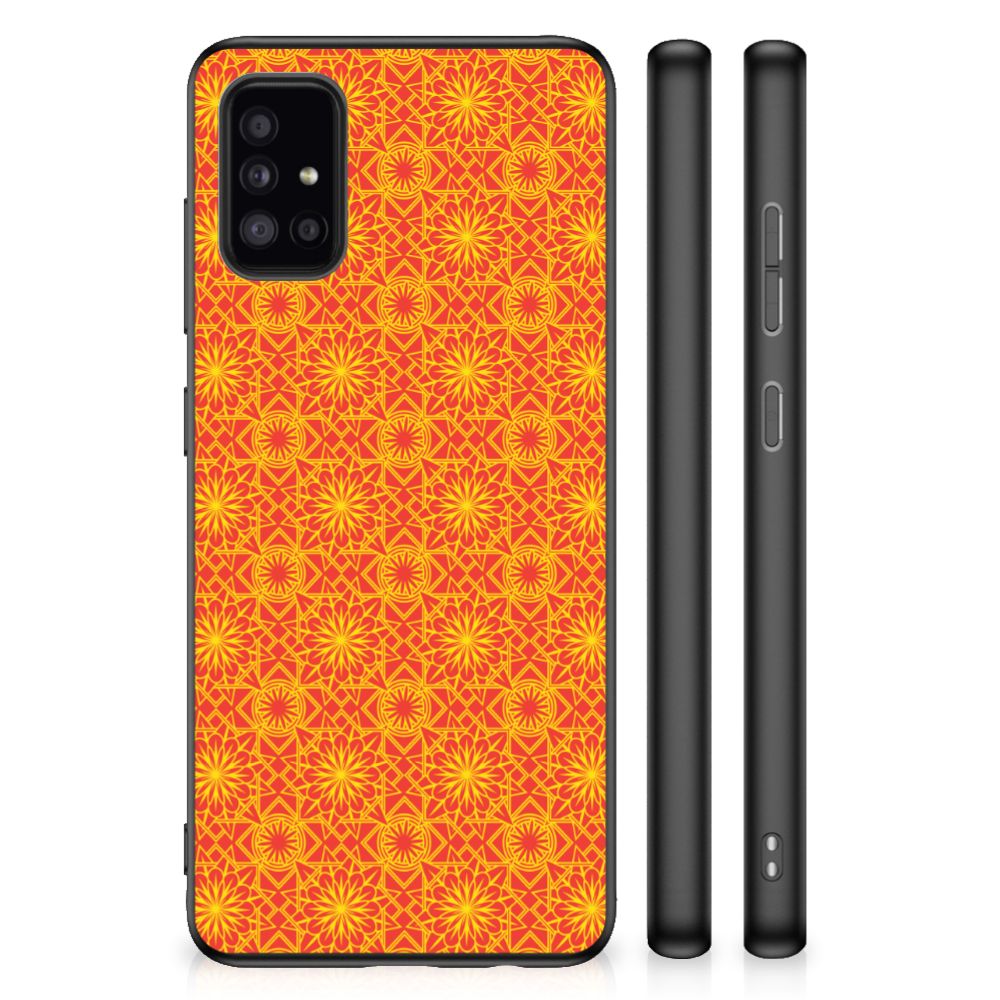 Samsung Galaxy A51 Bumper Case Batik Oranje