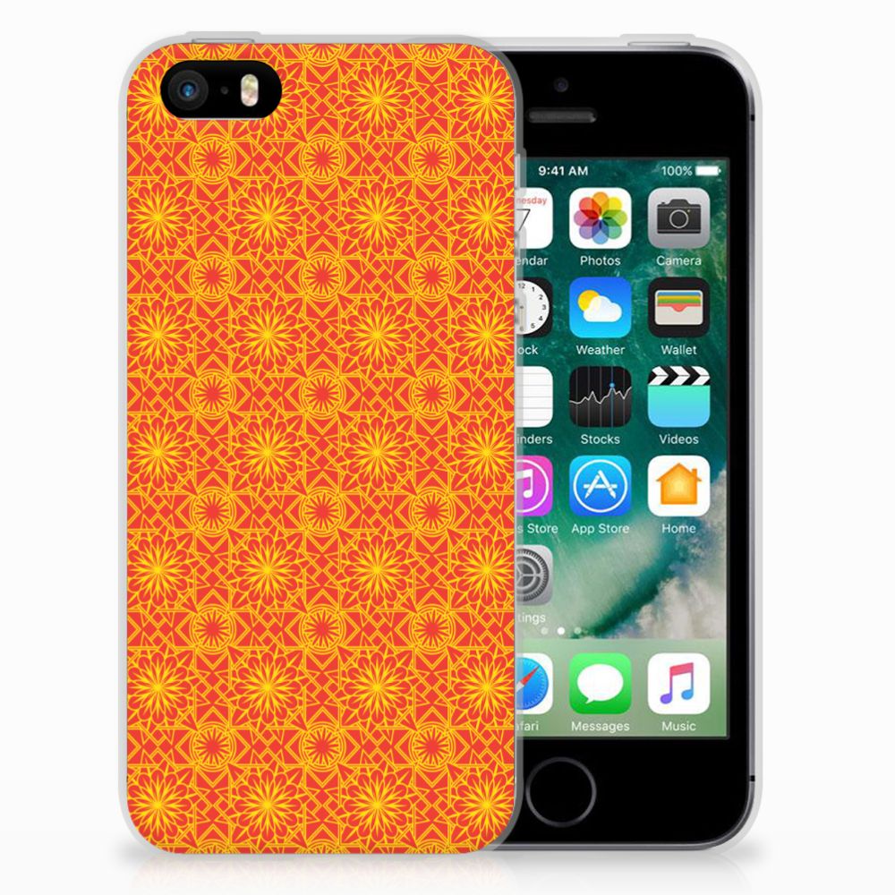 Apple iPhone SE | 5S TPU bumper Batik Oranje