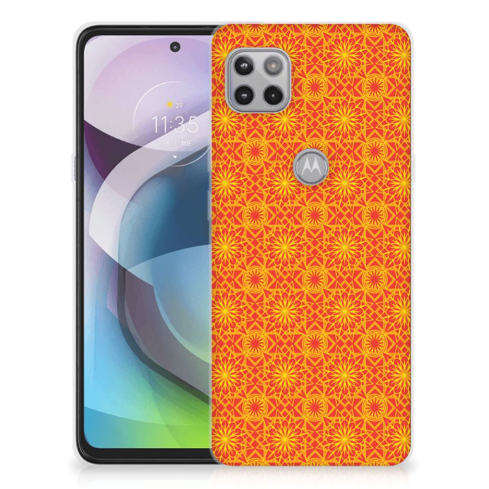 Motorola Moto G 5G TPU bumper Batik Oranje