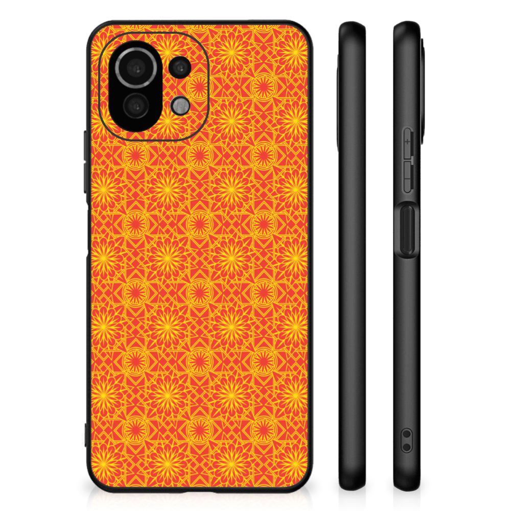 Xiaomi 11 Lite 5G NE | Mi 11 Lite Back Case Batik Oranje