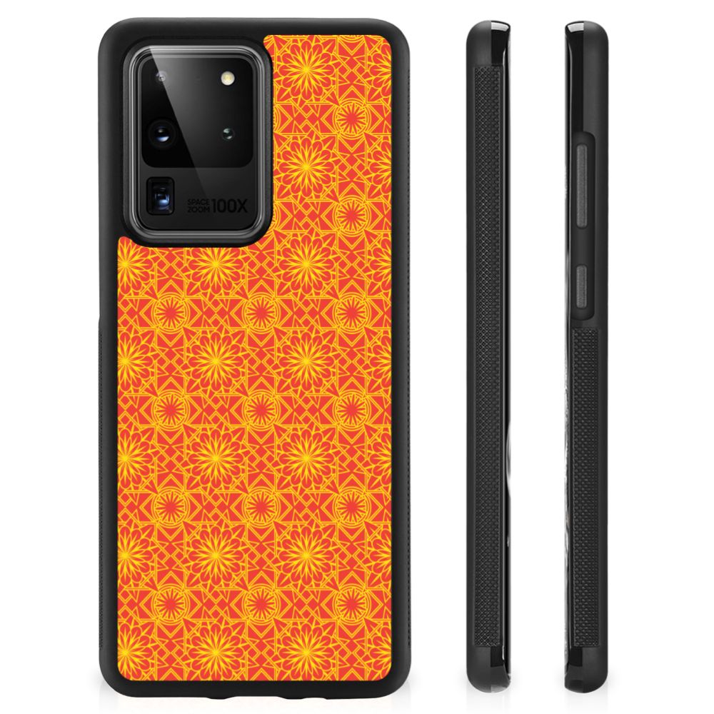 Samsung Galaxy S20 Ultra Bumper Case Batik Oranje