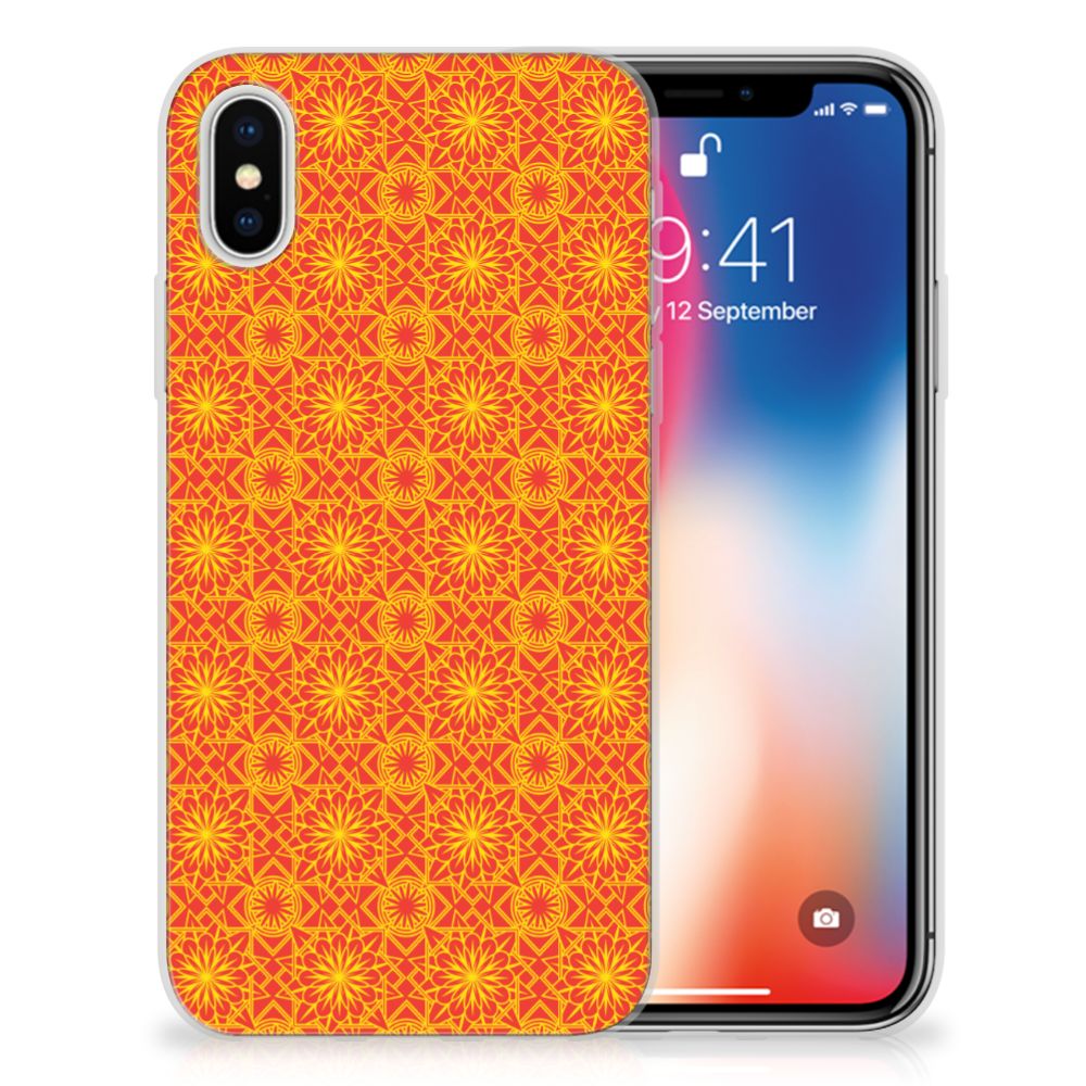 Apple iPhone X | Xs TPU bumper Batik Oranje