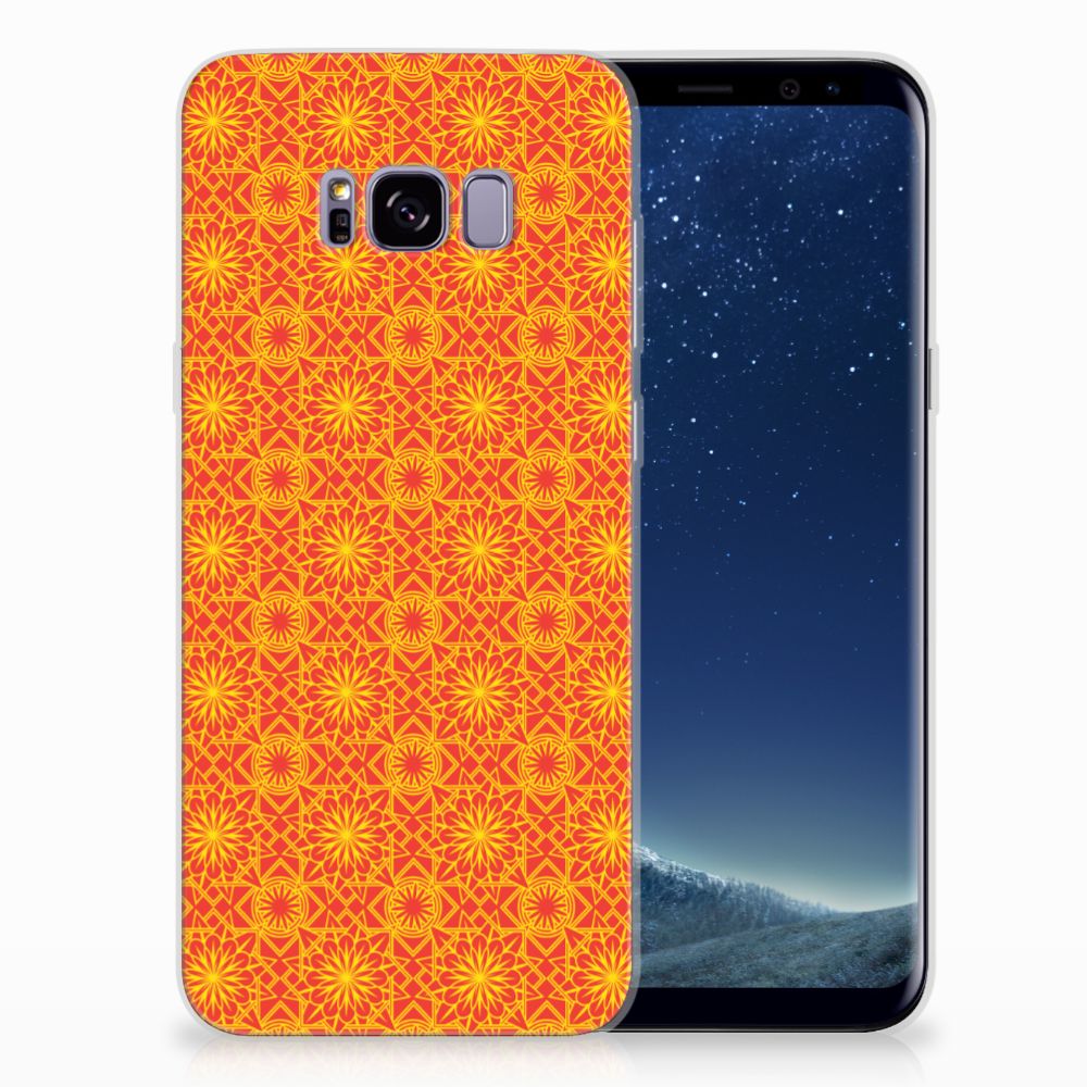 Samsung Galaxy S8 Plus TPU bumper Batik Oranje
