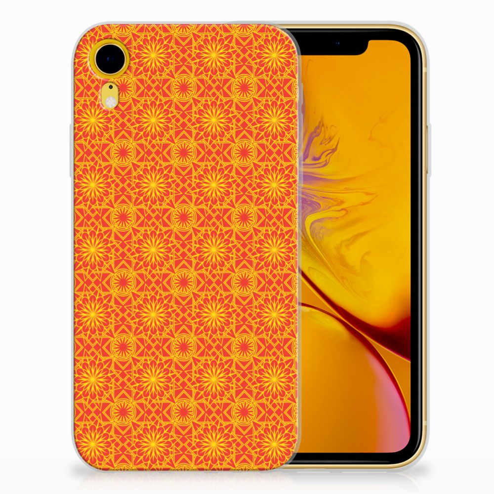 Apple iPhone Xr TPU bumper Batik Oranje