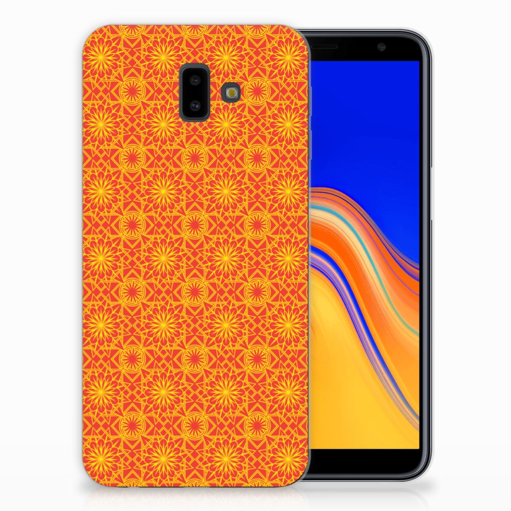 Samsung Galaxy J6 Plus (2018) TPU bumper Batik Oranje