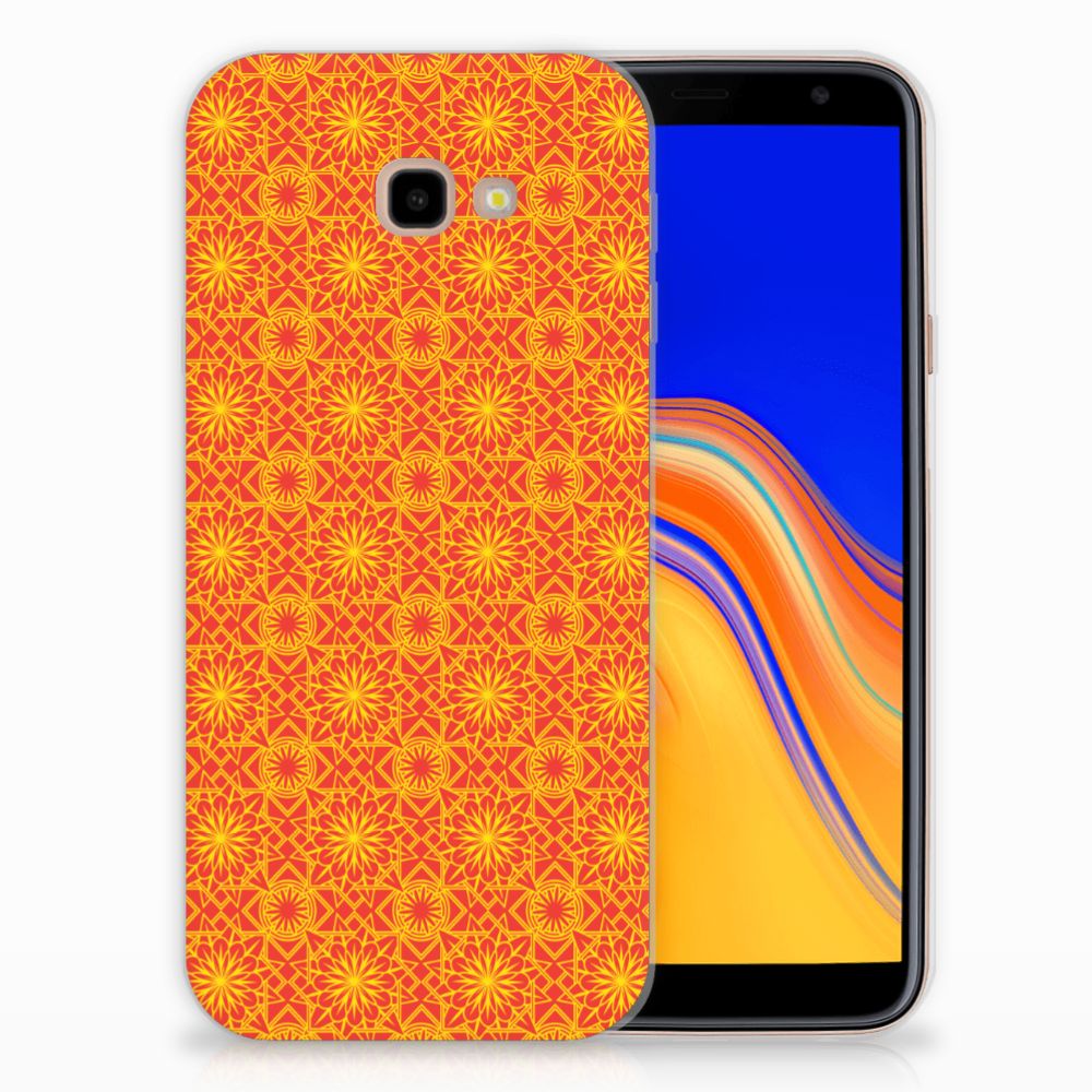 Samsung Galaxy J4 Plus (2018) TPU bumper Batik Oranje
