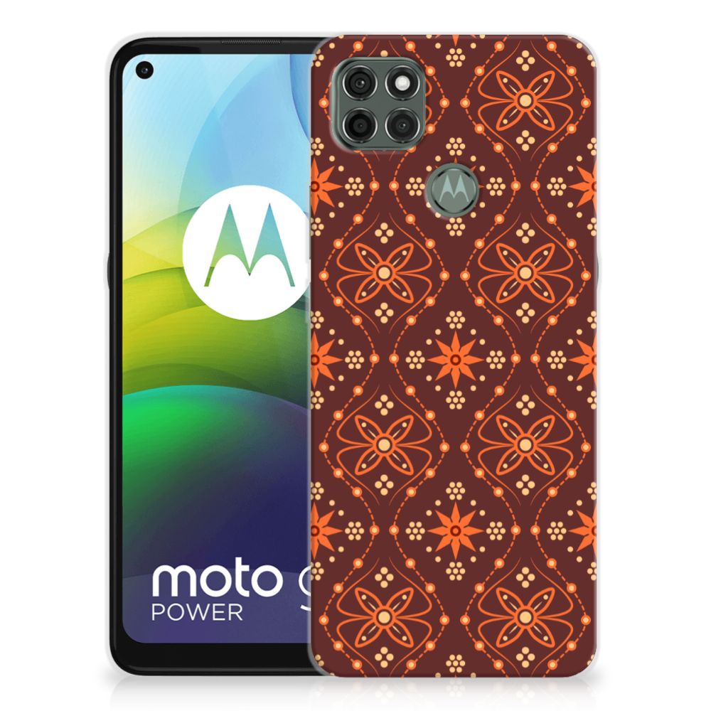 Motorola Moto G9 Power TPU bumper Batik Brown