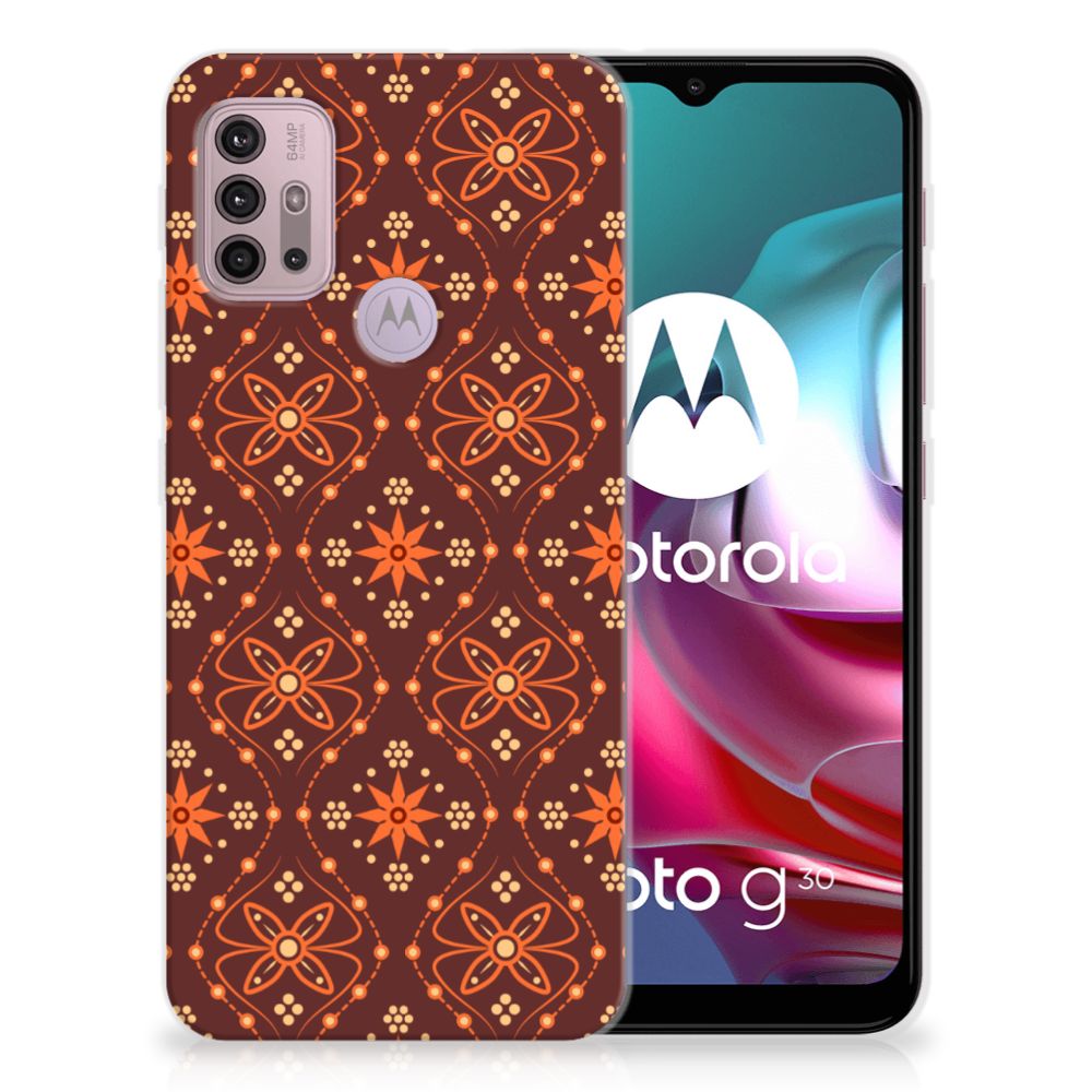 Motorola Moto G30 | G10 TPU bumper Batik Brown