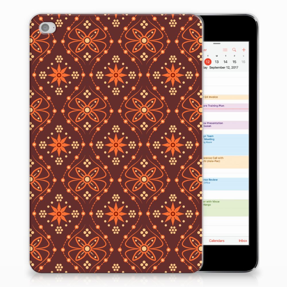 Apple iPad Mini 4 Uniek Tablethoesje Batik Brown