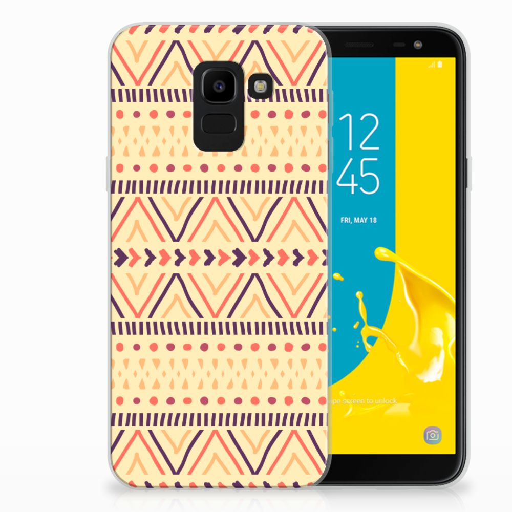 Samsung Galaxy J6 2018 TPU bumper Aztec Yellow