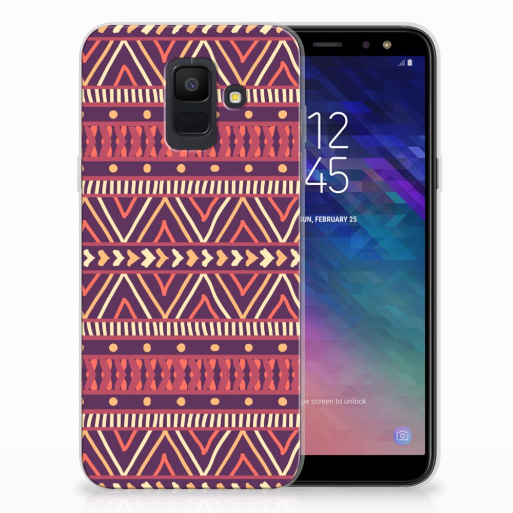 Samsung Galaxy A6 (2018) TPU bumper Aztec Paars