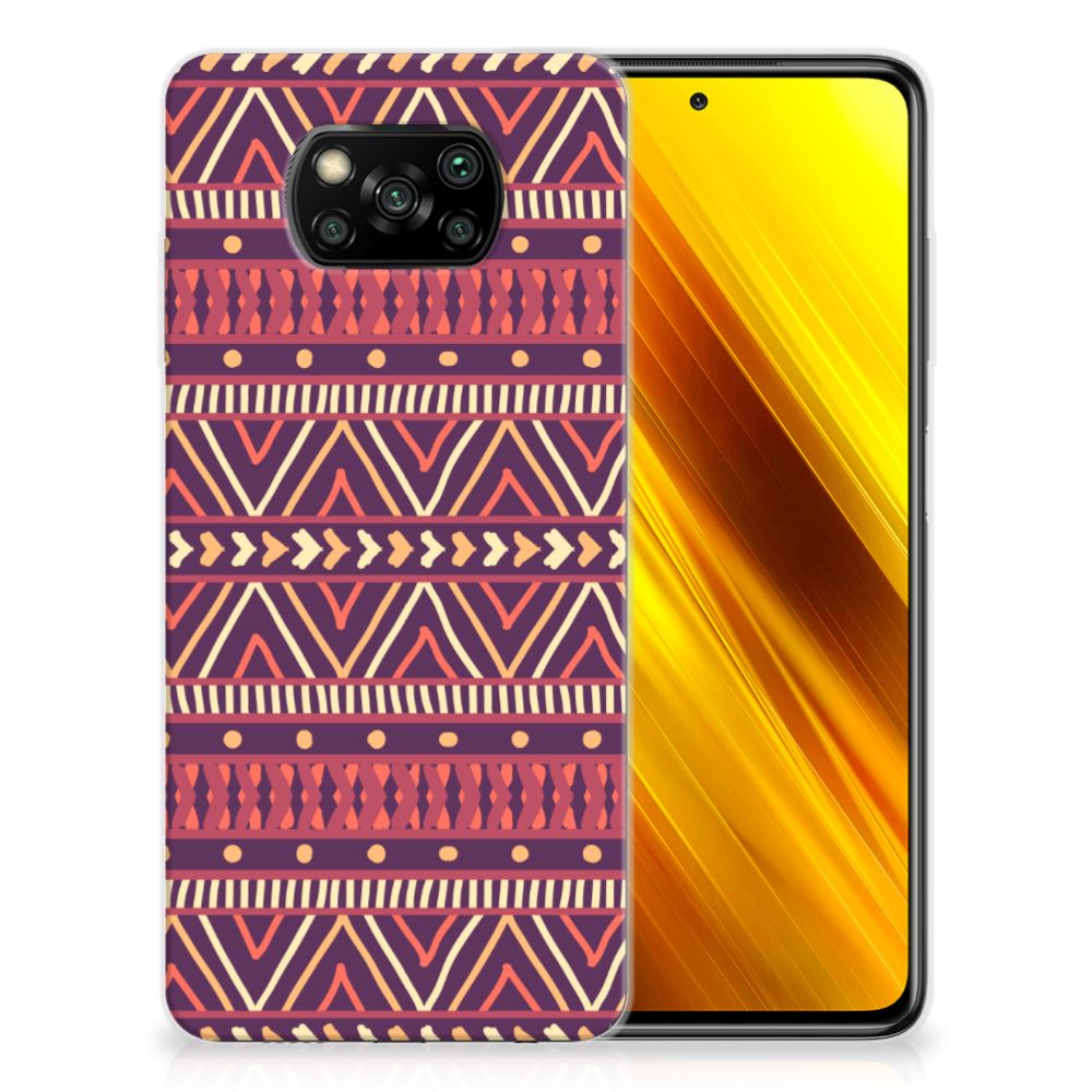 Xiaomi Poco X3 | Poco X3 Pro TPU bumper Aztec Paars