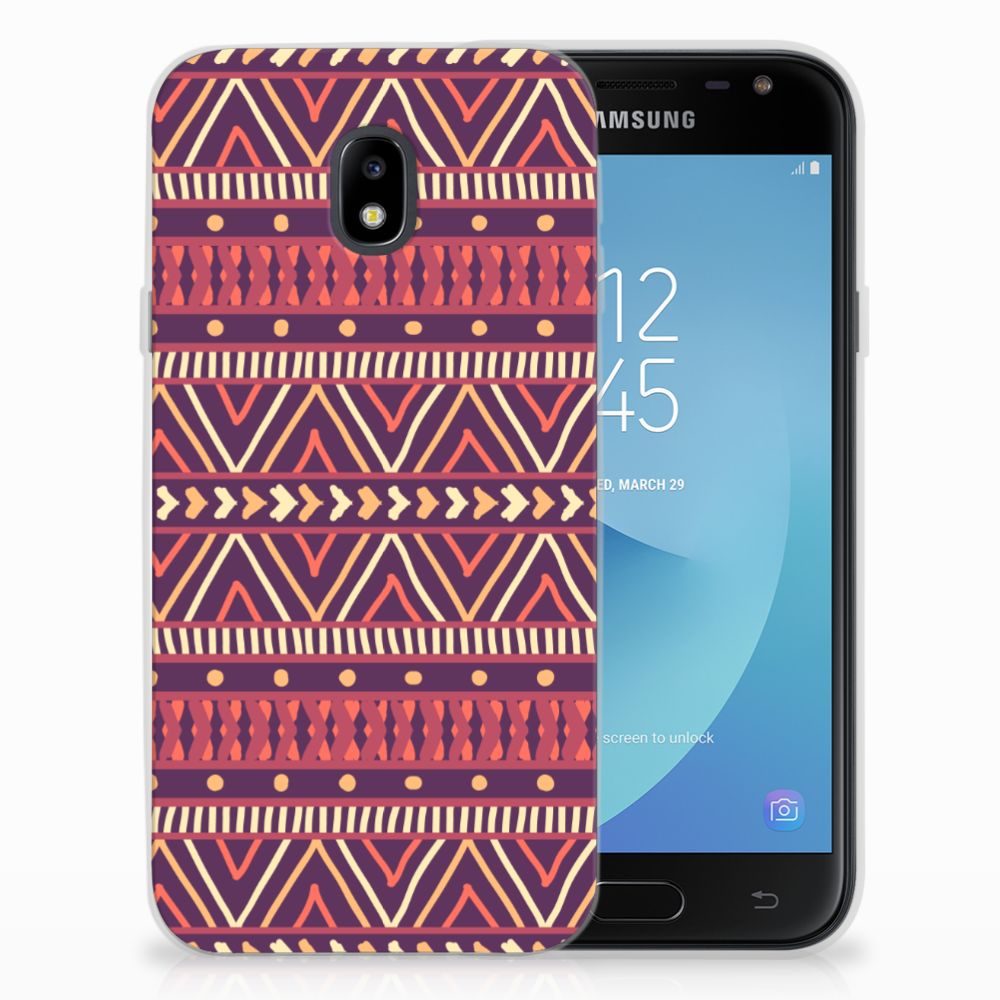 Samsung Galaxy J3 2017 TPU bumper Aztec Paars