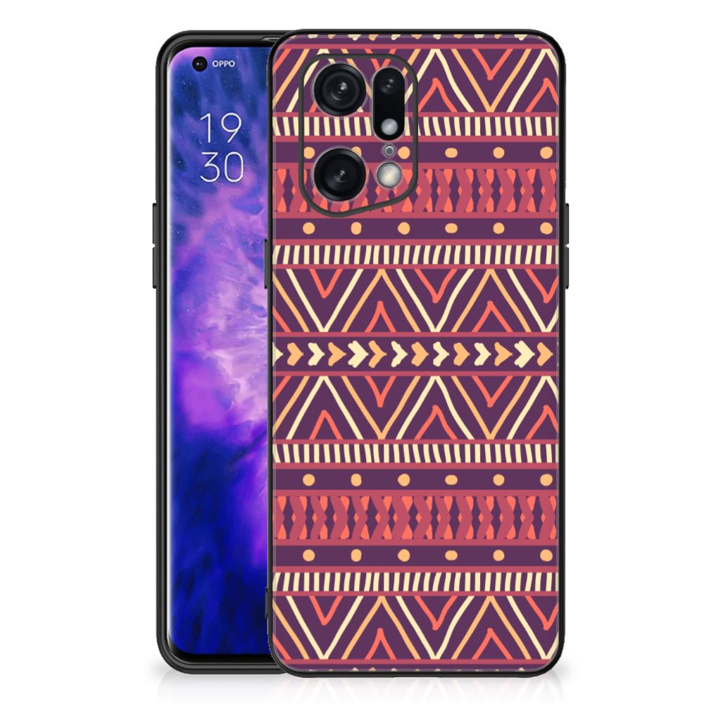 OPPO Find X5 Pro Back Case Aztec Paars