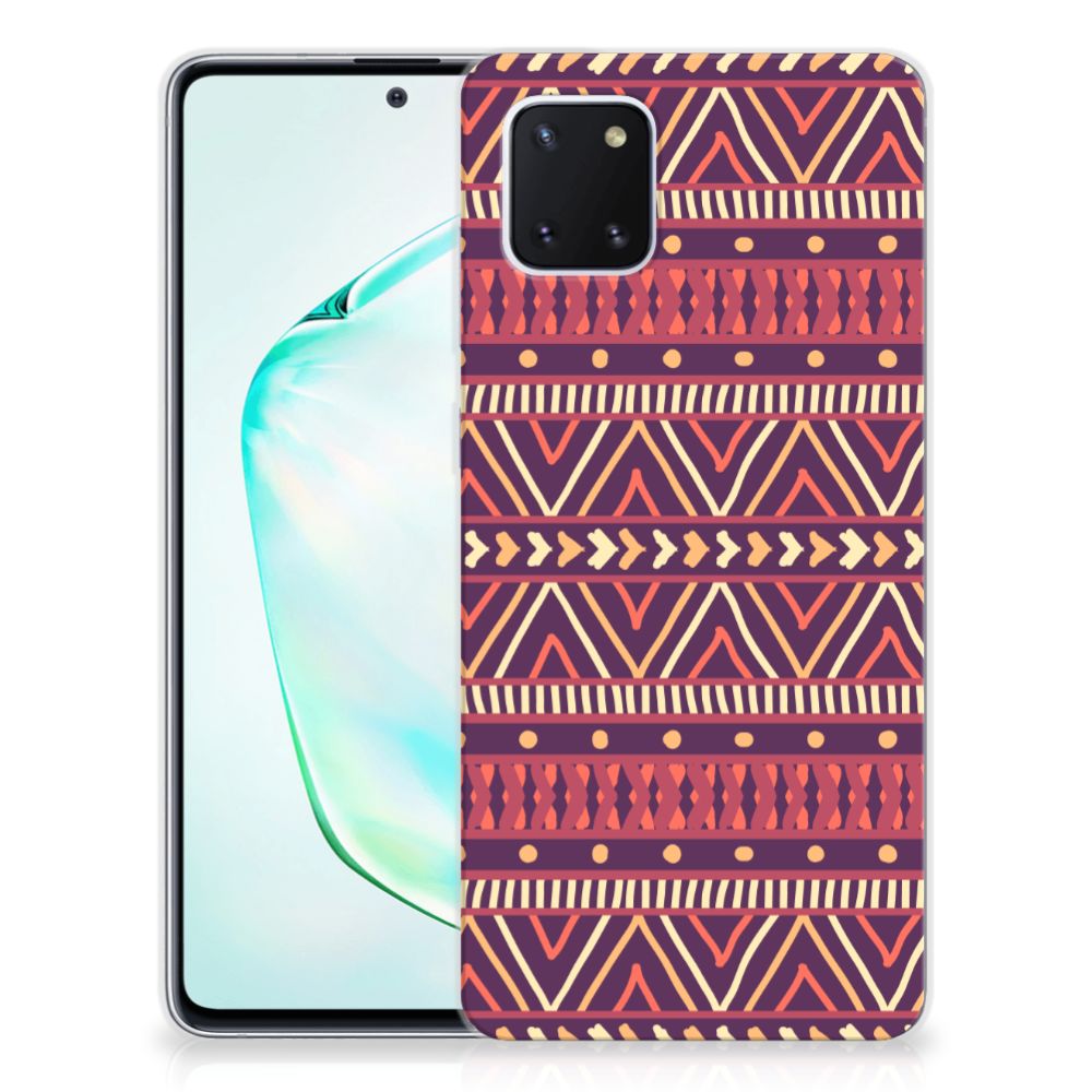 Samsung Galaxy Note 10 Lite TPU bumper Aztec Paars