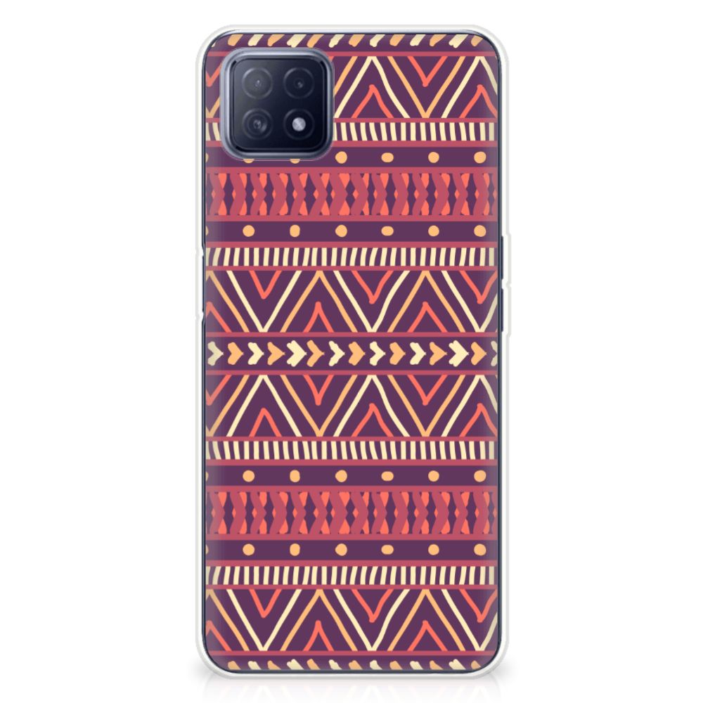 OPPO A53 5G | OPPO A73 5G TPU bumper Aztec Paars