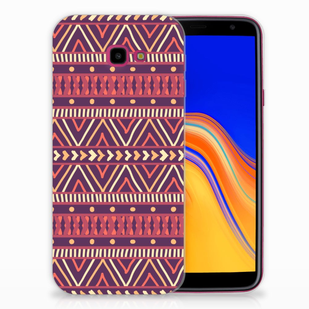 Samsung Galaxy J4 Plus (2018) TPU bumper Aztec Paars