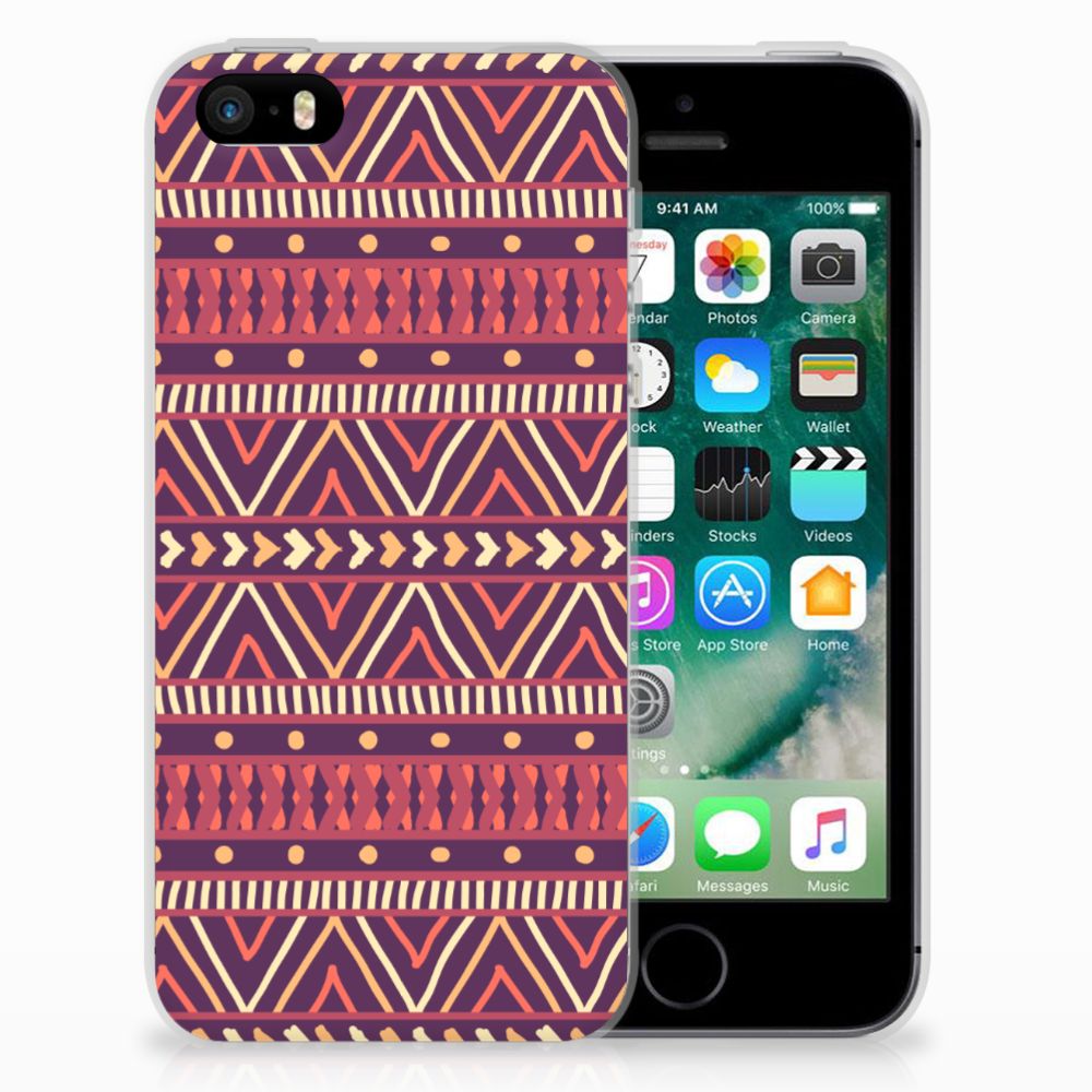 Apple iPhone SE | 5S TPU bumper Aztec Paars