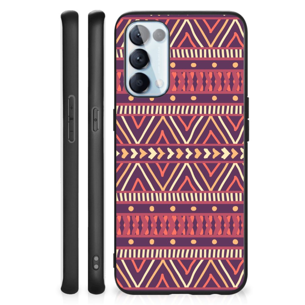 OPPO Reno5 5G | Find X3 Lite Back Case Aztec Paars