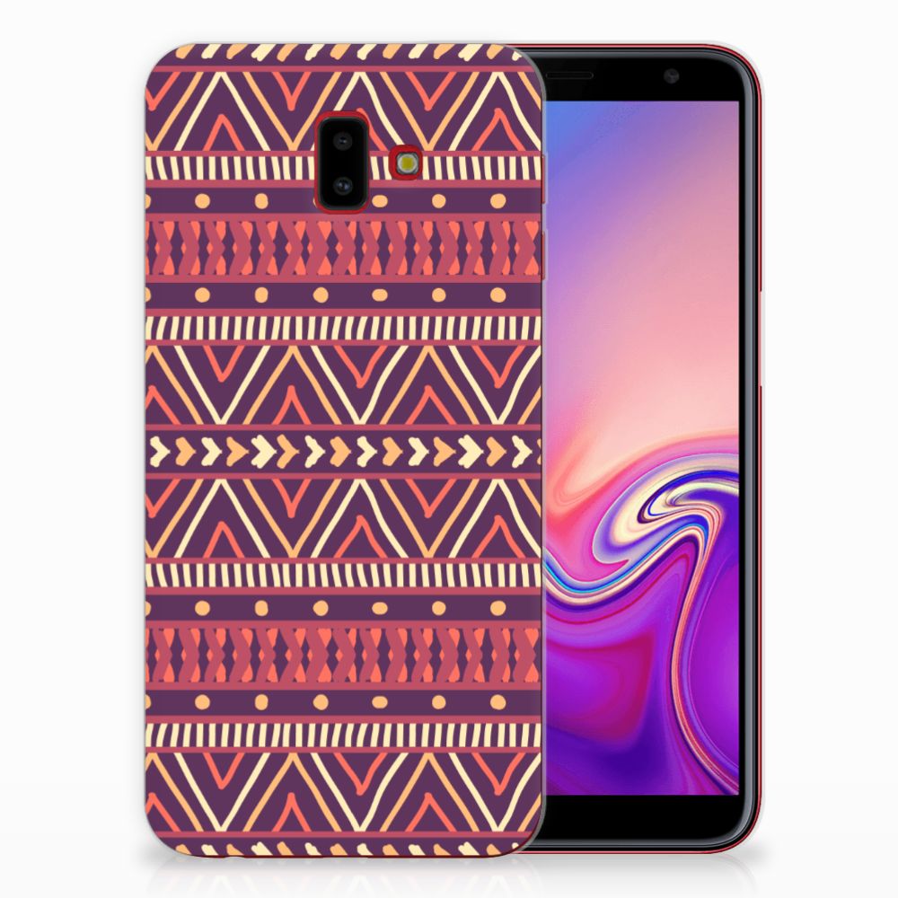 Samsung Galaxy J6 Plus (2018) TPU bumper Aztec Paars