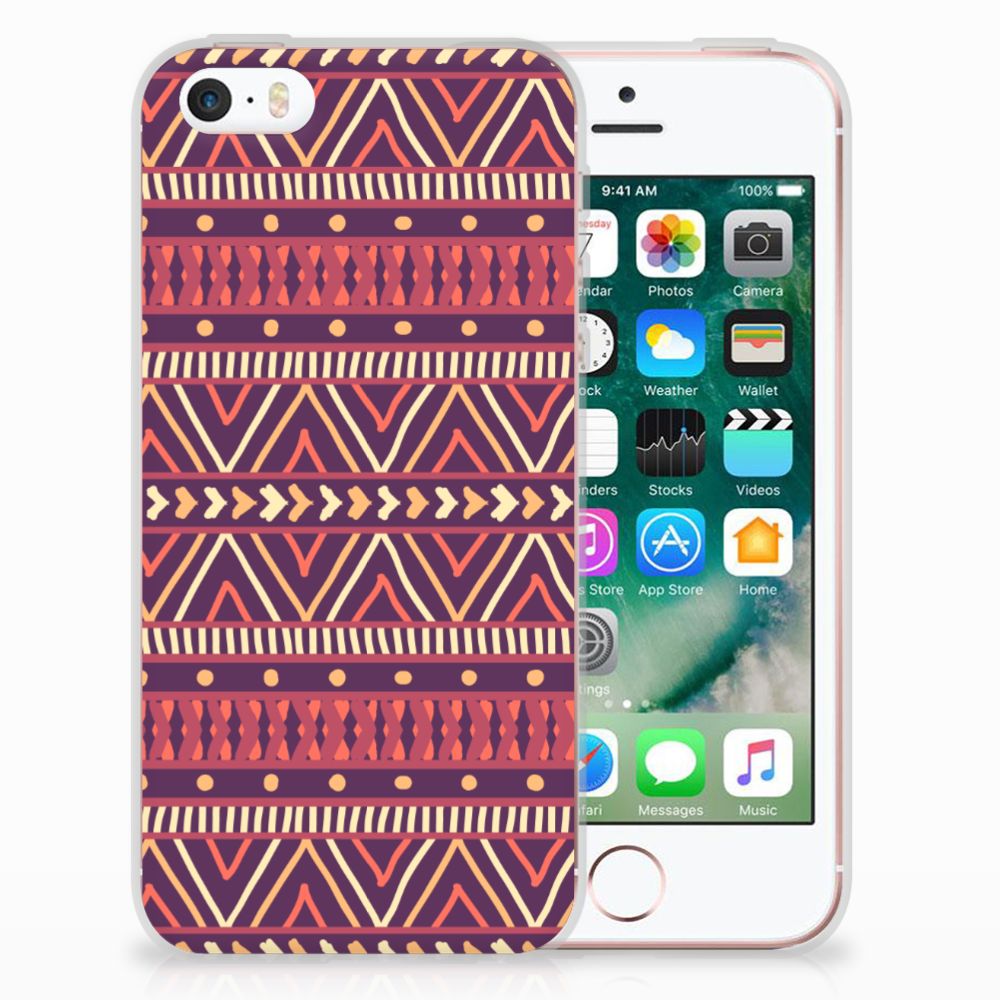 Apple iPhone SE | 5S TPU bumper Aztec Paars