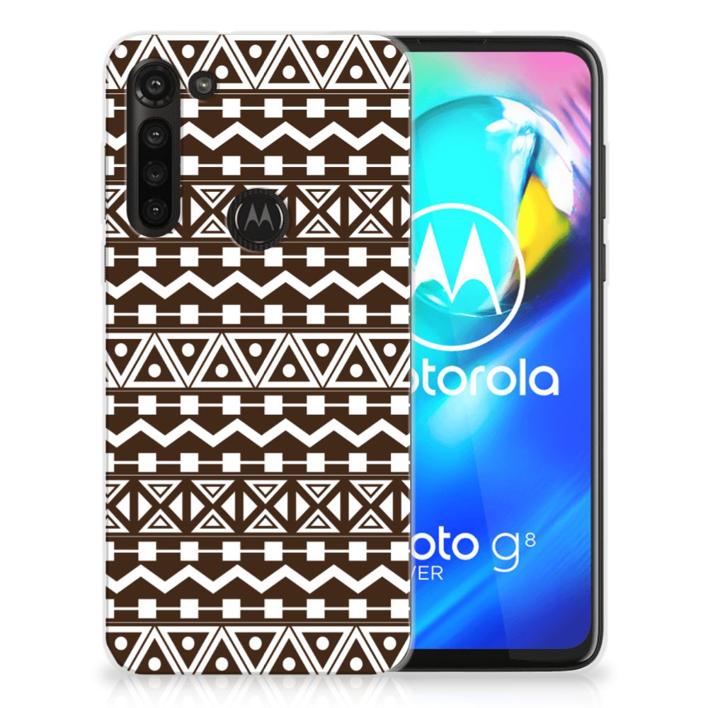 Motorola Moto G8 Power TPU bumper Aztec Brown