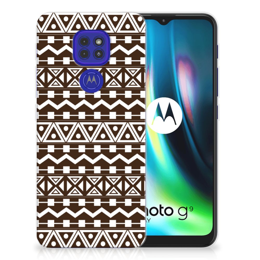 Motorola Moto G9 Play | E7 Plus TPU bumper Aztec Brown