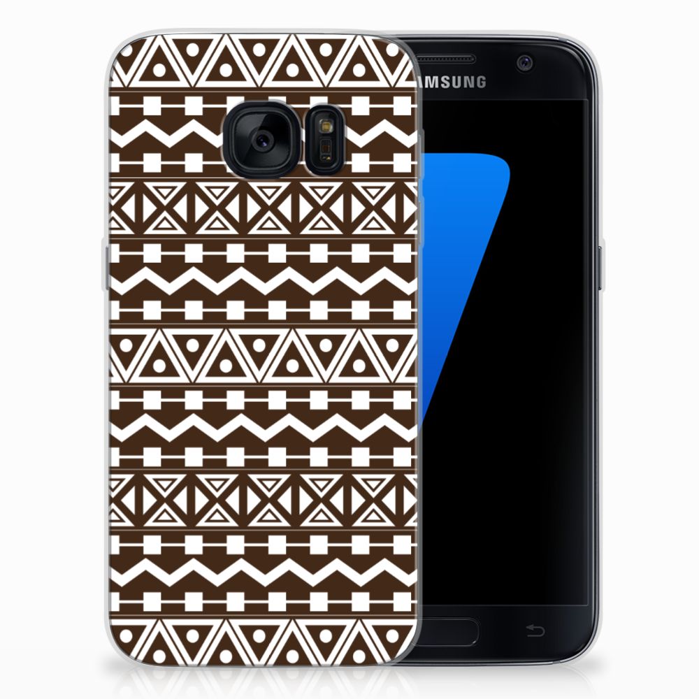 Samsung Galaxy S7 TPU bumper Aztec Brown