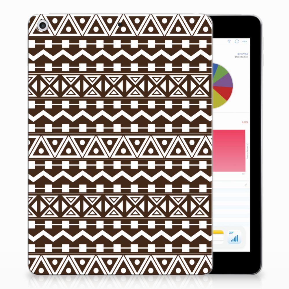 Apple iPad 9.7 2018 | 2017 Uniek Tablethoesje Aztec Brown