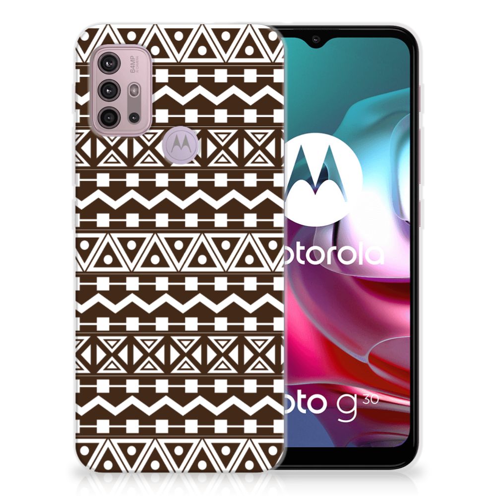 Motorola Moto G30 | G10 TPU bumper Aztec Brown