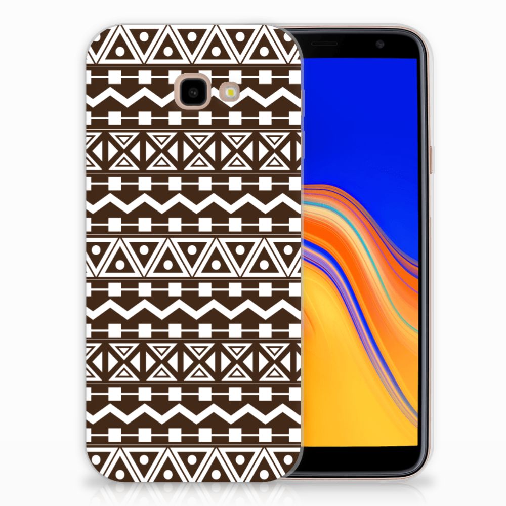 Samsung Galaxy J4 Plus (2018) TPU bumper Aztec Brown