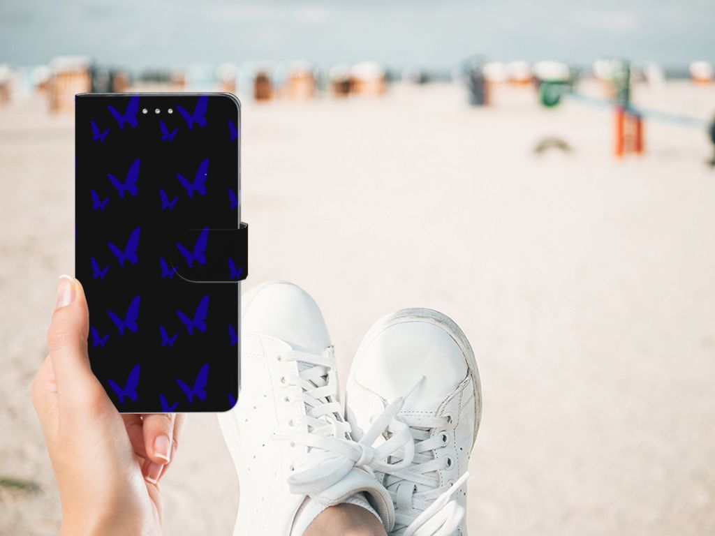 Huawei Y7 (2019) Telefoon Hoesje Vlinder Patroon