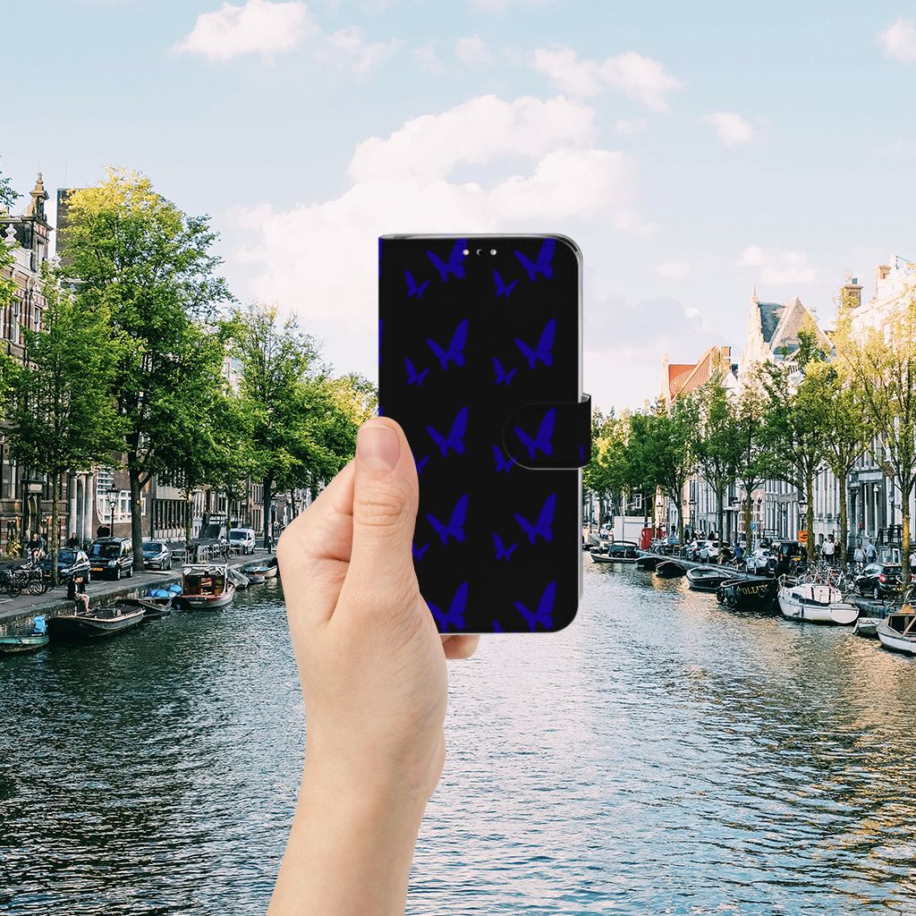 Huawei Y6 (2019) Telefoon Hoesje Vlinder Patroon