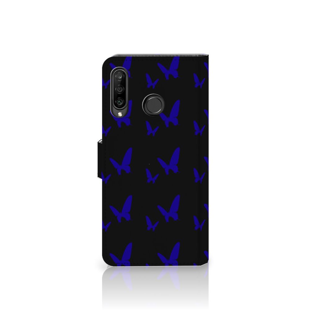 Huawei P30 Lite (2020) Telefoon Hoesje Vlinder Patroon