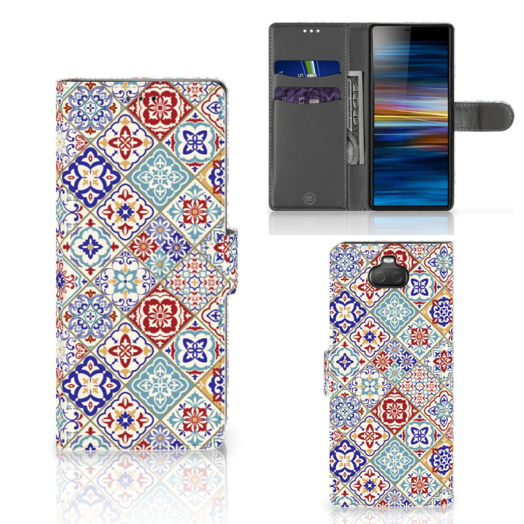 Sony Xperia 10 Bookcase Tiles Color