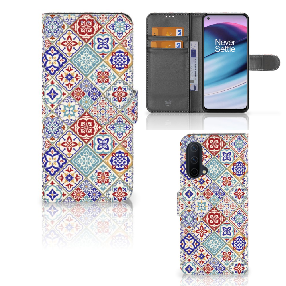 OnePlus Nord CE 5G Bookcase Tiles Color