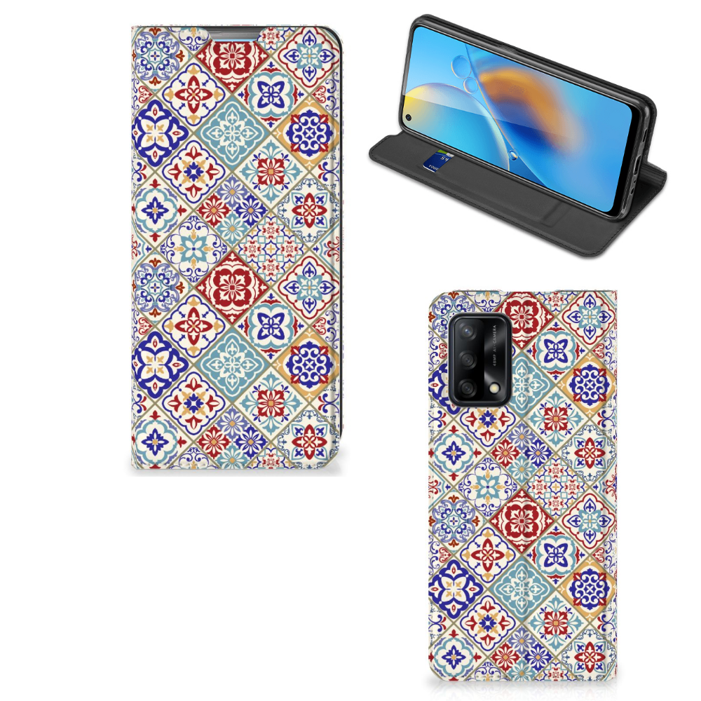 OPPO A74 4G Standcase Tiles Color