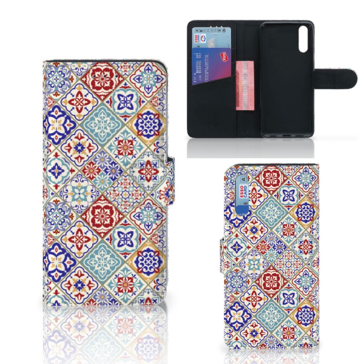 Huawei P20 Bookcase Tiles Color