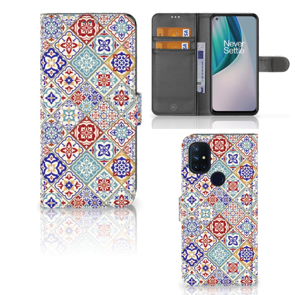 OnePlus Nord N10 Bookcase Tiles Color