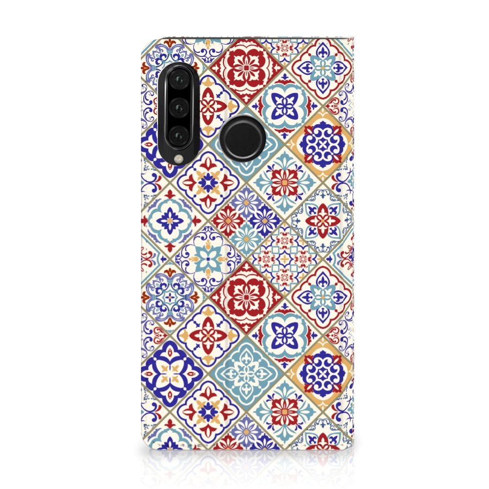 Huawei P30 Lite New Edition Standcase Tiles Color