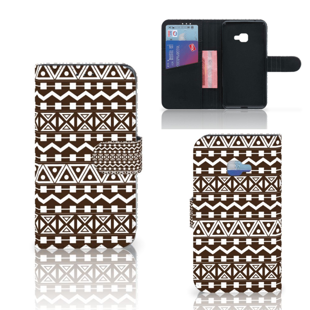 Samsung Galaxy Xcover 4 | Xcover 4s Telefoon Hoesje Aztec Brown