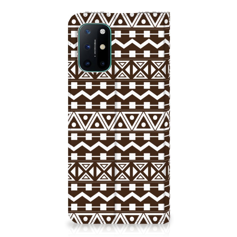 OnePlus 8T Hoesje met Magneet Aztec Brown