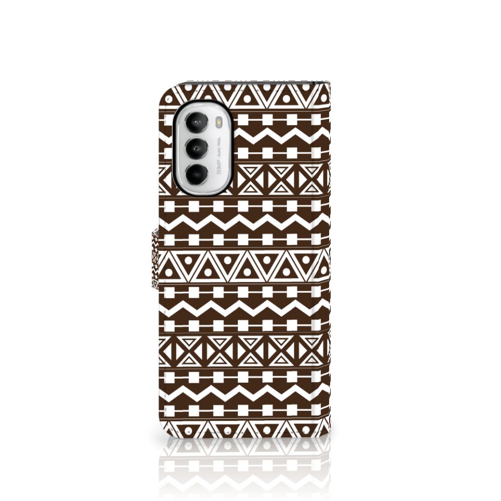 Motorola Moto G52 | Moto G82 Telefoon Hoesje Aztec Brown