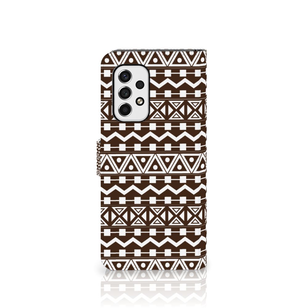Samsung Galaxy A53 Telefoon Hoesje Aztec Brown