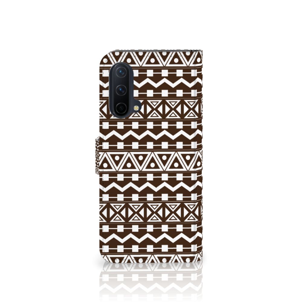 OnePlus Nord CE 5G Telefoon Hoesje Aztec Brown