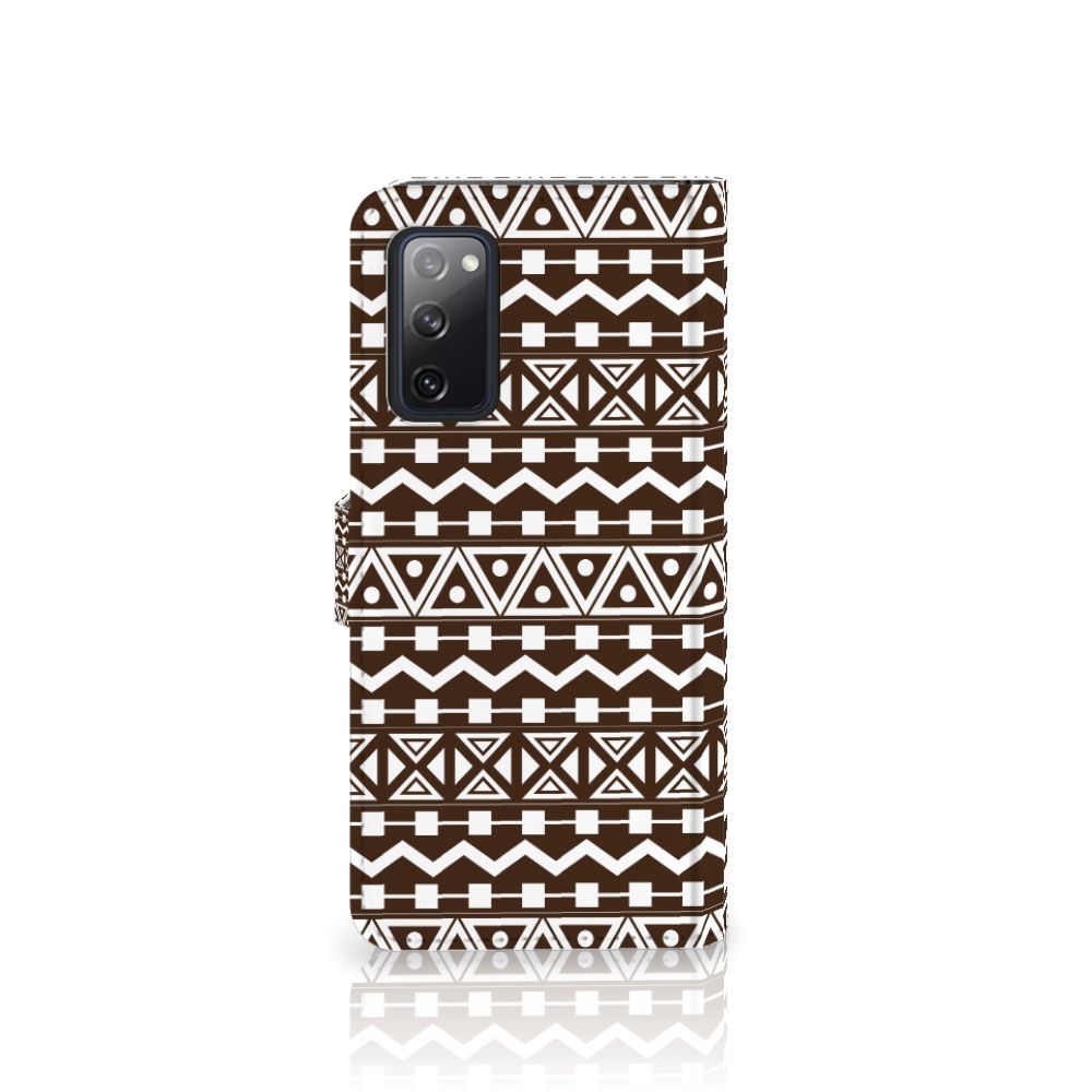 Samsung Galaxy S20 FE Telefoon Hoesje Aztec Brown